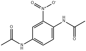 2-ニトロ-N,N'-ジアセチル-1,4-フェニレンジアミン 化学構造式