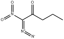 2-Pentanone,  1-diazo-1-nitro- 结构式