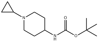 4-(BOC-AMINO)-1-CYCLOPROPYL-PIPERIDINE Structure