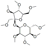 1-O,3-O,4-O,6-O-テトラメチル-β-D-フルクトフラノシル2-O,3-O,4-O,6-O-テトラメチル-α-D-グルコピラノシド 化学構造式