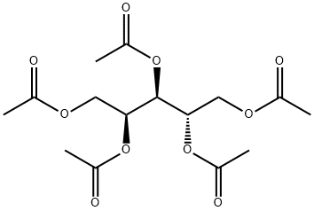 (2S,4S)-1,2,3,4,5-Pentanepentol pentaacetate 结构式
