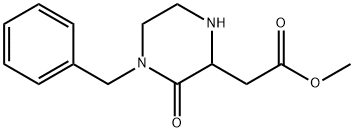 Methyl 2-(4-benzyl-3-oxo-2-piperazinyl)acetate,534603-26-4,结构式