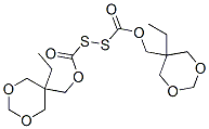 α,β-ジチオ[α,β-ペルチオキシ]二炭酸Oα,Oβ-ビス[(5-エチル-1,3-ジオキサン-5-イル)メチル] 化学構造式