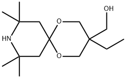 (3-Ethyl-8,8,10,10-tetramethyl-1,5-dioxa-9-azaspiro[5.5]undecan-3-yl)methanol 结构式