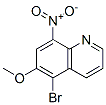 5-ブロモ-6-メトキシ-8-ニトロキノリン 化学構造式