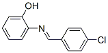 2-(4-CHLOROBENZYLIDENEAMINO)PHENOL 化学構造式