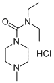 N,N-diethyl-4-methylpiperazine-1-carboxamide monohydrochloride Structure