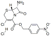p-nitrobenzyl (6R-trans)-7-amino-3-chloro-8-oxo-5-thia-1-azabicyclo[4.2.0]oct-2-ene-2-carboxylate monohydrochloride Structure