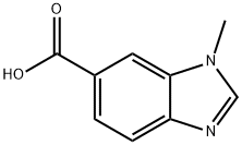 1H-Benzimidazole-6-carboxylicacid,1-methyl-(9CI) Struktur