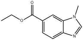 1-甲基-1H-苯并咪唑-6-羧酸乙酯,53484-20-1,结构式