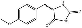 Hydantoin, 5-(p-methoxybenzylidene)- Structure