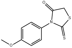 3-(4-methoxyphenyl)-2-thioxo-1,3-thiazolidin-4-one Struktur