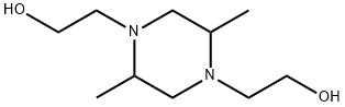 2,5-ジメチル-1,4-ピペラジンジエタノール 化学構造式