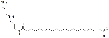 N-[3-[(3-aminopropyl)amino]propyl]stearamide monoacetate 结构式