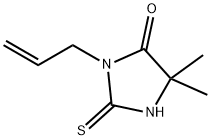 3-allyl-5,5-dimethyl-2-thioxoimidazolidin-4-one Structure