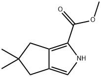 Cyclopenta[c]pyrrole-1-carboxylic acid, 2,4,5,6-tetrahydro-5,5-dimethyl-, methyl ester (9CI) 化学構造式