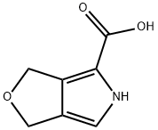 3,5-二氢-1H-呋喃并[3,4-C]吡咯-4-羧酸, 535170-04-8, 结构式