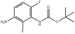 (3-氨基-2,6-二氟苯基)-氨基甲酸1,1-二甲基乙酯,535170-20-8,结构式