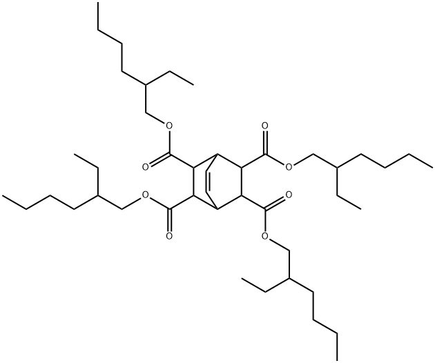 tetrakis(2-ethylhexyl) bicyclo[2.2.2]oct-7-ene-2,3,5,6-tetracarboxylate  Structure