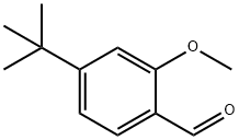 4-(叔丁基)-2-甲氧基苯甲醛,53535-88-9,结构式