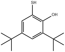 2-Mercapto-4,6-di-tert-butylphenol, 53551-74-9, 结构式