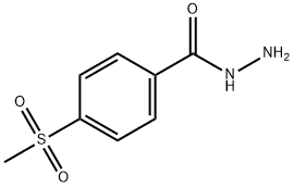 4-(甲基磺酰基)苯甲酰肼,53554-94-2,结构式