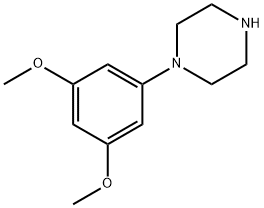 1-(3,5-二甲氧基苯基)哌嗪 结构式