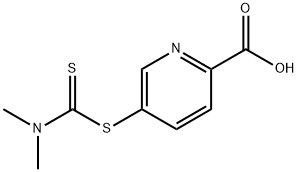 5-dimethyldithiocarbamylpicolinic acid 结构式