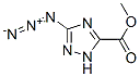 3-Azido-5-carbomethoxy-1,2,4-triazole 化学構造式