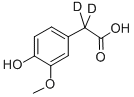 4-HYDROXY-3-METHOXYPHENYLACETIC-2,2-D2 ACID Structure