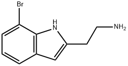 2-(7-bromo-1H-indol-2-yl)ethanamine 结构式