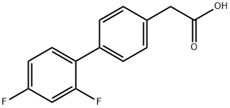 2',4'-difluorobiphenyl-4-acetic acid Structure