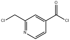 4-Pyridinecarbonyl chloride, 2-(chloromethyl)- (9CI) 结构式