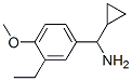 Benzenemethanamine, alpha-cyclopropyl-3-ethyl-4-methoxy- (9CI) Structure