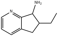 5H-Cyclopenta[b]pyridin-7-amine,  6-ethyl-6,7-dihydro- Struktur
