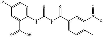 5-BROMO-2-[[[(4-METHYL-3-NITROBENZOYL)AMINO]THIOXOMETHYL]AMINO]-BENZOIC ACID,535941-61-8,结构式