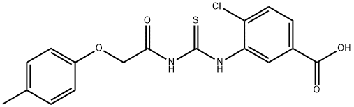 4-클로로-3-[[[[(4-METHYLPHENOXY)ACETYL]AMINO]THIOXOMETHYL]AMINO]-BENZOICACID