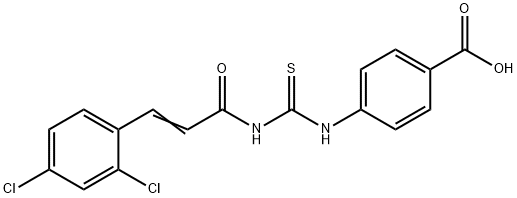 535946-86-2 4-[[[[3-(2,4-DICHLOROPHENYL)-1-OXO-2-PROPENYL]AMINO]THIOXOMETHYL]AMINO]-BENZOIC ACID