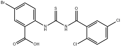 5-브로모-2-[[[(2,5-DICHLOROBENZOYL)AMINO]THIOXOMETHYL]아미노]-벤조익산