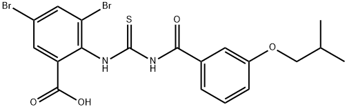 3,5-디브로모-2-[[[[3-(2-메틸프로폭시)벤조일]아미노]티옥소메틸]아미노]-벤조산