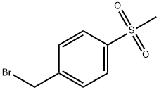4-(メチルスルホニル)ベンジルブロミド 化学構造式