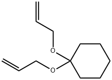 CYCLOHEXANONE DIALLYLACETAL Structure