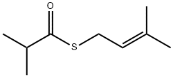 Propanethioic acid, 2-methyl-, S-(3-methyl-2-butenyl) ester,53626-94-1,结构式