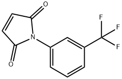 1-(3-三氟甲基苯基)-1H-吡咯-2,5-二酮 结构式
