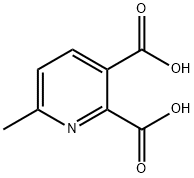 6-メチルピリジン-2,3-ジカルボン酸 化学構造式