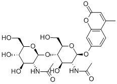 4-Methylumbelliferyl β-D-N,N′-diacetylchitobioside hydrate структура