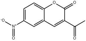 3-ACETYL-6-NITROCOUMARIN Struktur