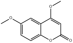 4,6-ジメトキシ-2H-1-ベンゾピラン-2-オン 化学構造式