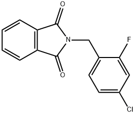 N-(4-CHLORO-2-FLUOROBENZYL)PHTHALIMIDE 结构式