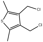 3,4-ビス(クロロメチル)-2,5-ジメチルチオフェン 化学構造式